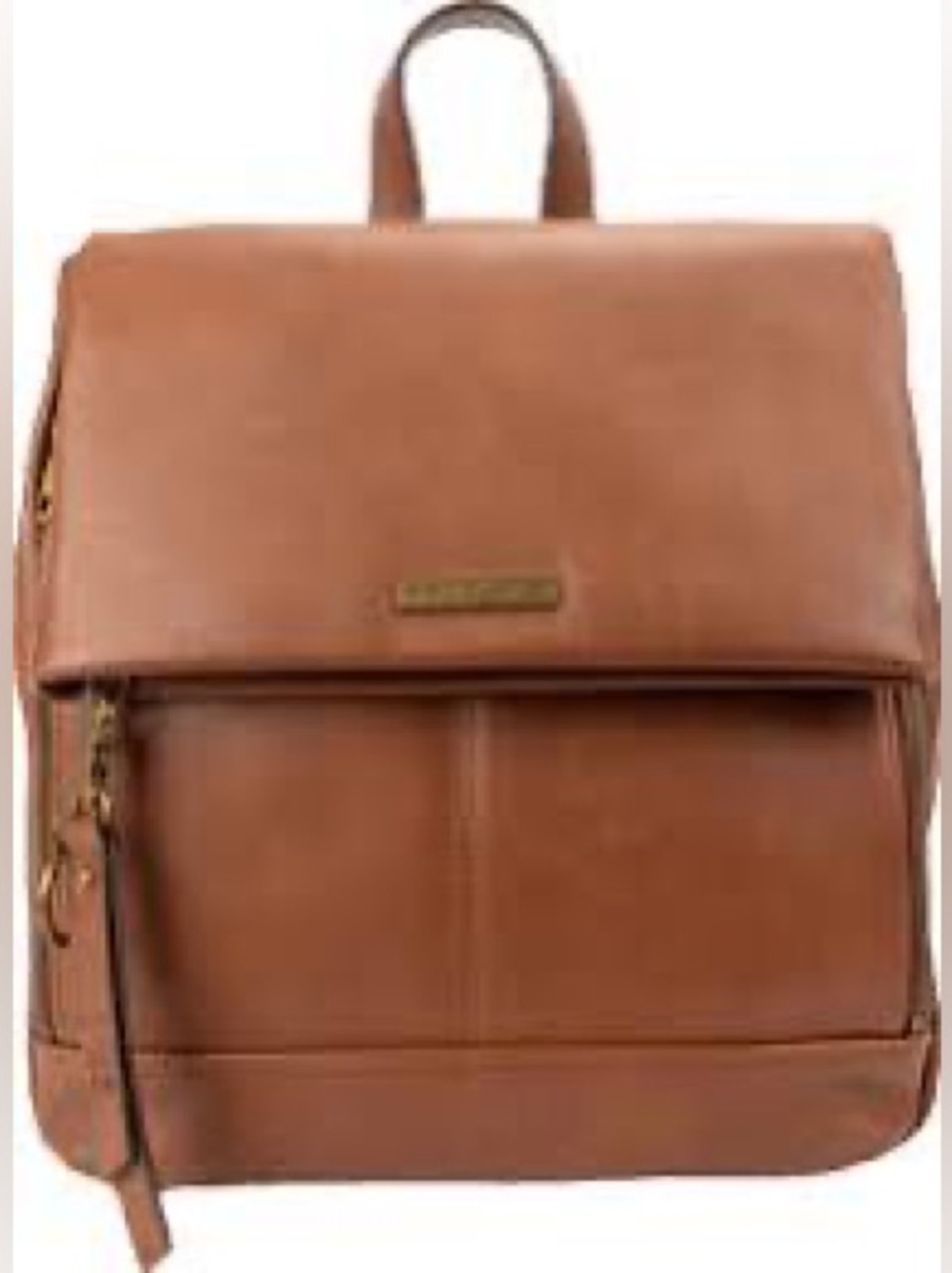 Frye Walnut Brown Leather Convertible Men’s Backpack - Tan